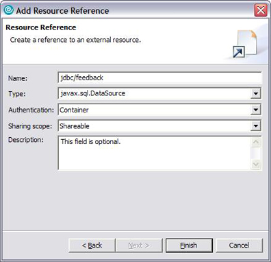 Add resource reference panel