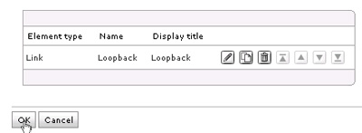 table listing new link element