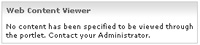 empty web content viewer