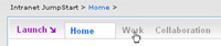 Intranet JumpStart tabs