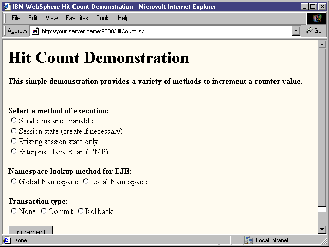 hitcount example application