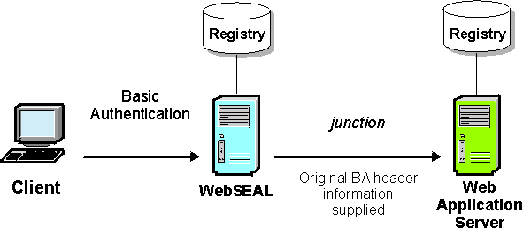 WebSEAL forwards original client identity information