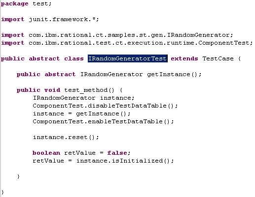 Example: abstract test script