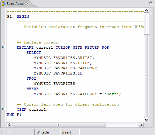 Debug view breakpoint set  