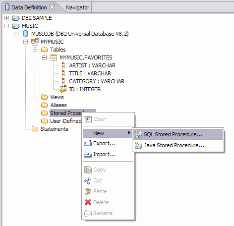 New stored procedure