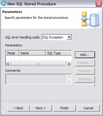 Stored procedure parameter add