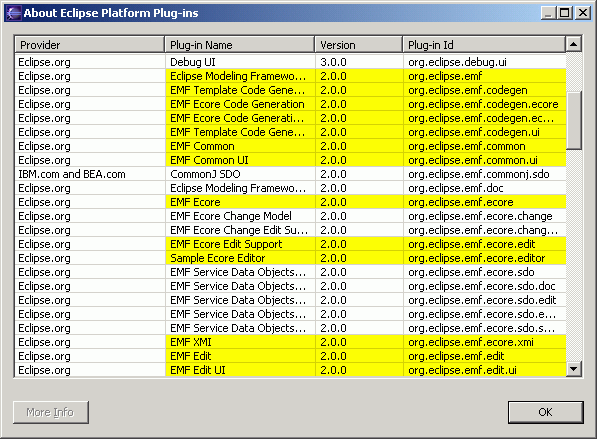 Check EMF plug-ins