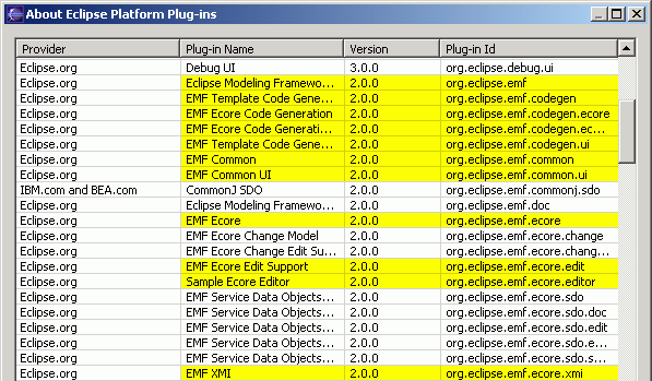 Check EMF plug-ins