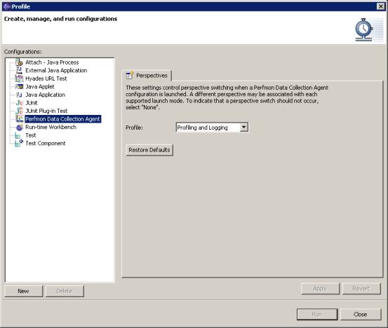 Image showing launch configuration dialog