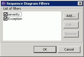 Sequence diagrm filters