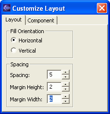 Customize Layout for Fill