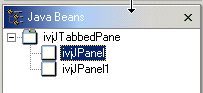 tab pane in Java Beans view