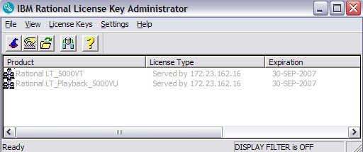 rational license key server install