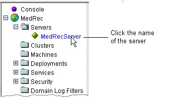 Click on a Server